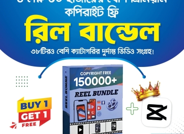 Over 150,000 premium copyright free reel bundles (Buy one Get One Free)